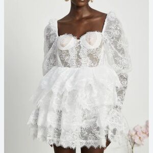 Zara White Lace Dress